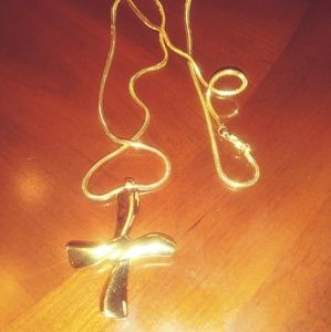 Monet Twisted Cross Necklace